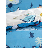 Eenpersoons Dinosaurussen Dekbedovertrek Set - Kinder Beddengoed 140x200cm - met 1 Kussensloop 50x75cm - Levendige Print - Zachte en Comfortabele Materialen