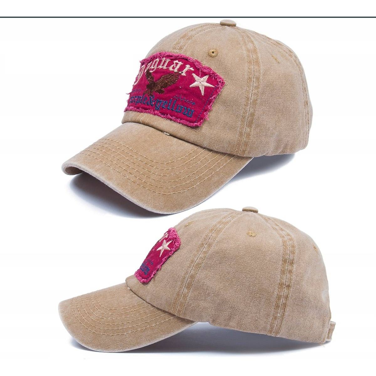 Casual Retro Pet - Baseball Cap – Verstelbare Cowboy Pet – 100% Gewassen Katoen – Ademende Sportpet Met Adelaar Borduursel – Geschikt Voor Golf, Vissen, Hardlopen En Outdoor Activiteiten