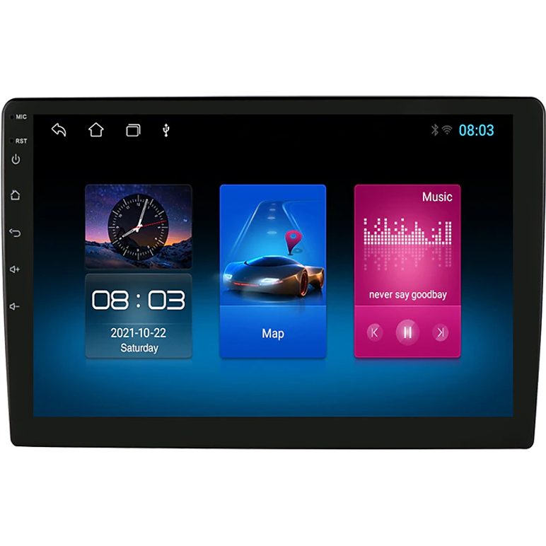 Universele Auto Multimedia Speler-Android-11-Geheugen-2GB-ROM-32GB-Touch-Scherm-Radio-Universal-Kaart-APK-Zwart