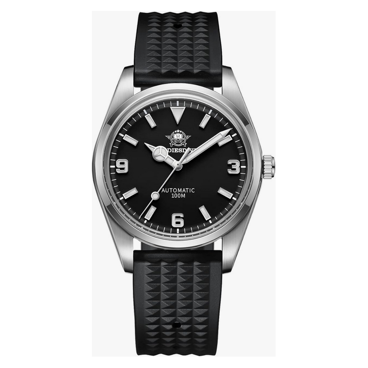 ADDIESDIVE AD2112 Automatisch Duikhorloge - Herenhorloge - 38mm Dome Crystal Explore - Waterbestendig tot 100M - Japan NH35 Beweging