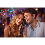 NOONDAY PARTY microfoon bedraad – karaoke microfoon met 6.3 mm jack aansluiting – zangmicrofoon met 3 meter kabel – dynamische handmicrofoon voor speaker versterker karaoke machine en live optreden zwart