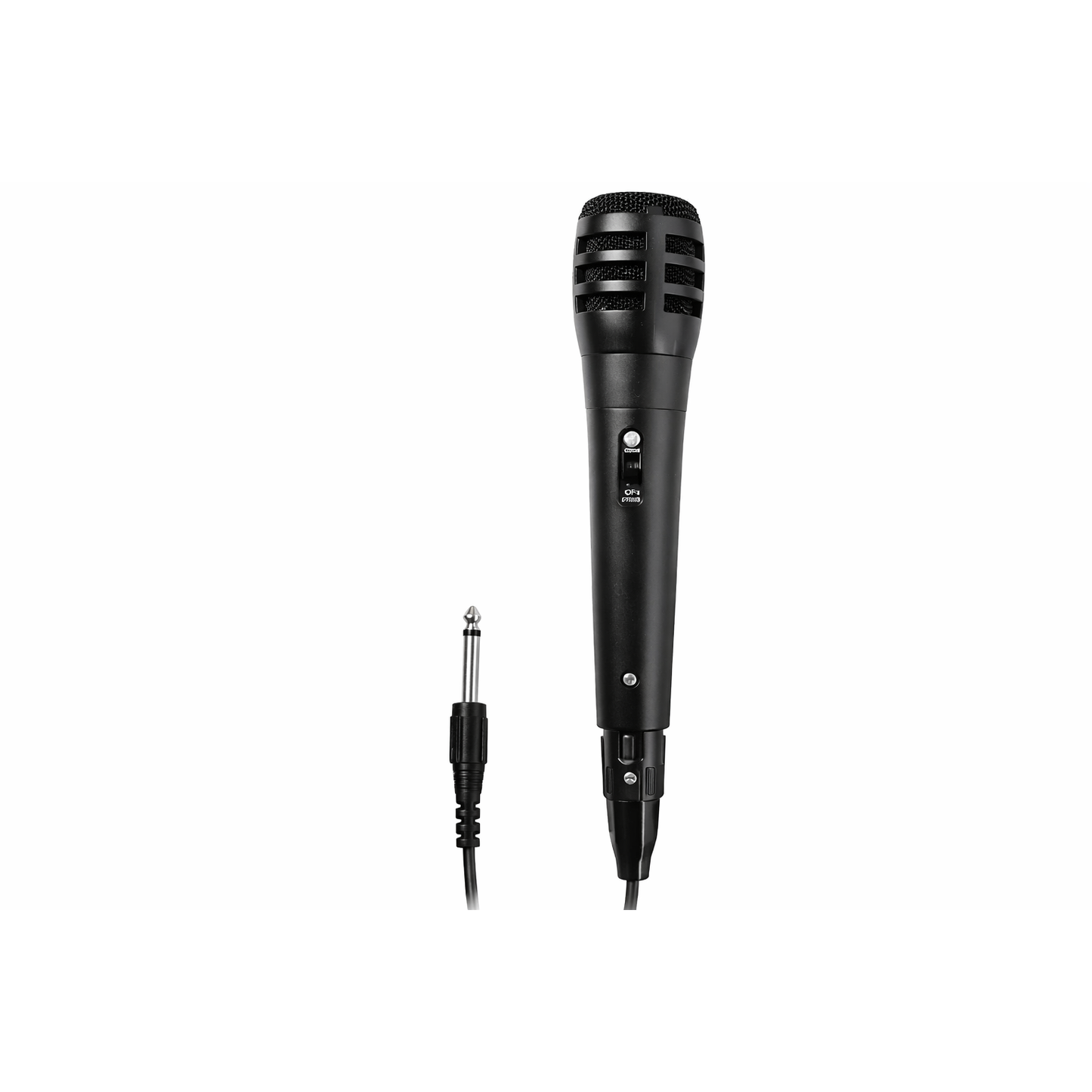 NOONDAY PARTY microfoon bedraad – karaoke microfoon met 6.3 mm jack aansluiting – zangmicrofoon met 3 meter kabel – dynamische handmicrofoon voor speaker versterker karaoke machine en live optreden zwart