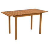 Uitbreidbare Houten Klaptafel - Tuintafel Met Inklapbaar - Blad - Opklapbare Buitentafel - Verstelbare Houten Balkontafel - 75 cm Hoog - 55 cm Breed - 74.5 - 110 cm Lang - Inklapbare Zijde