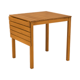 Uitbreidbare Houten Klaptafel - Tuintafel Met Inklapbaar - Blad - Opklapbare Buitentafel - Verstelbare Houten Balkontafel - 75 cm Hoog - 55 cm Breed - 74.5 - 110 cm Lang - Inklapbare Zijde