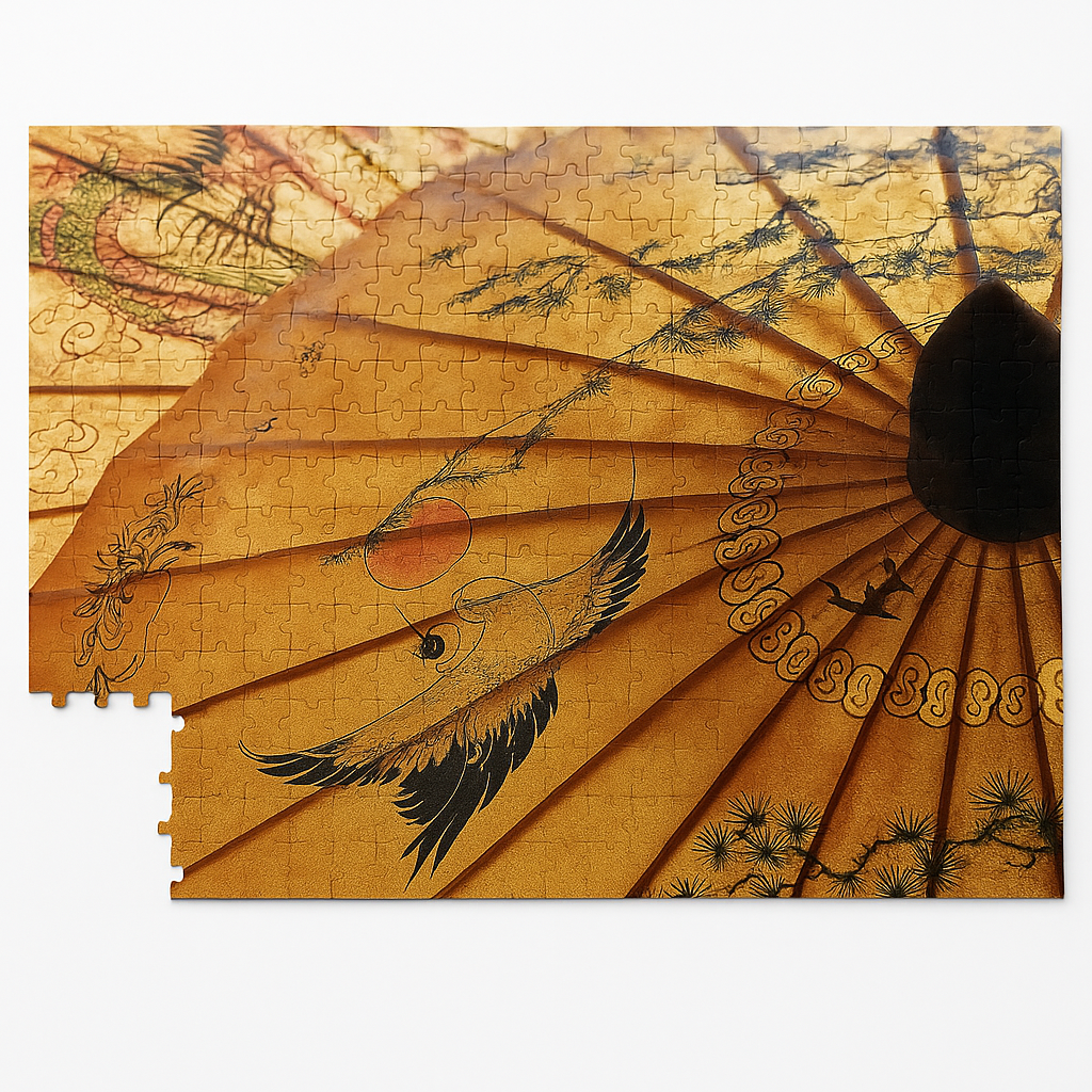 SENZA – Puzzel – Japandi Design – 1000 Stukjes – Inclusief Opbergzak – Legpuzzel – Karton – Decoratief Ontspannend Puzzelspel – 68 x 48 cm