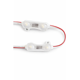 LEXTLED 50 stuks LED module verlichting - 5500mm – 24V 5000K wit licht – 5.5 meter LED modulesnoer – waterdichte reclame verlichting – 2 LED per module – signage lichtketting – voor lichtbak, reclamebord, kastverlichting en decoratieve verlichting