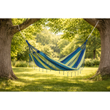 Ultranatura Hangmat - Tuin Hangmat - Stoffen Hangmat - Outdoor Hangmat - Camping Hangmat - Lig Hangmat Met Ophanglussen - Ademend Textiel - Hangmat Voor Tuin Balkon Terras - Duurzame Stof - Opvouwbare Hangmat - Diverse Kleuren - Compact Opbergen