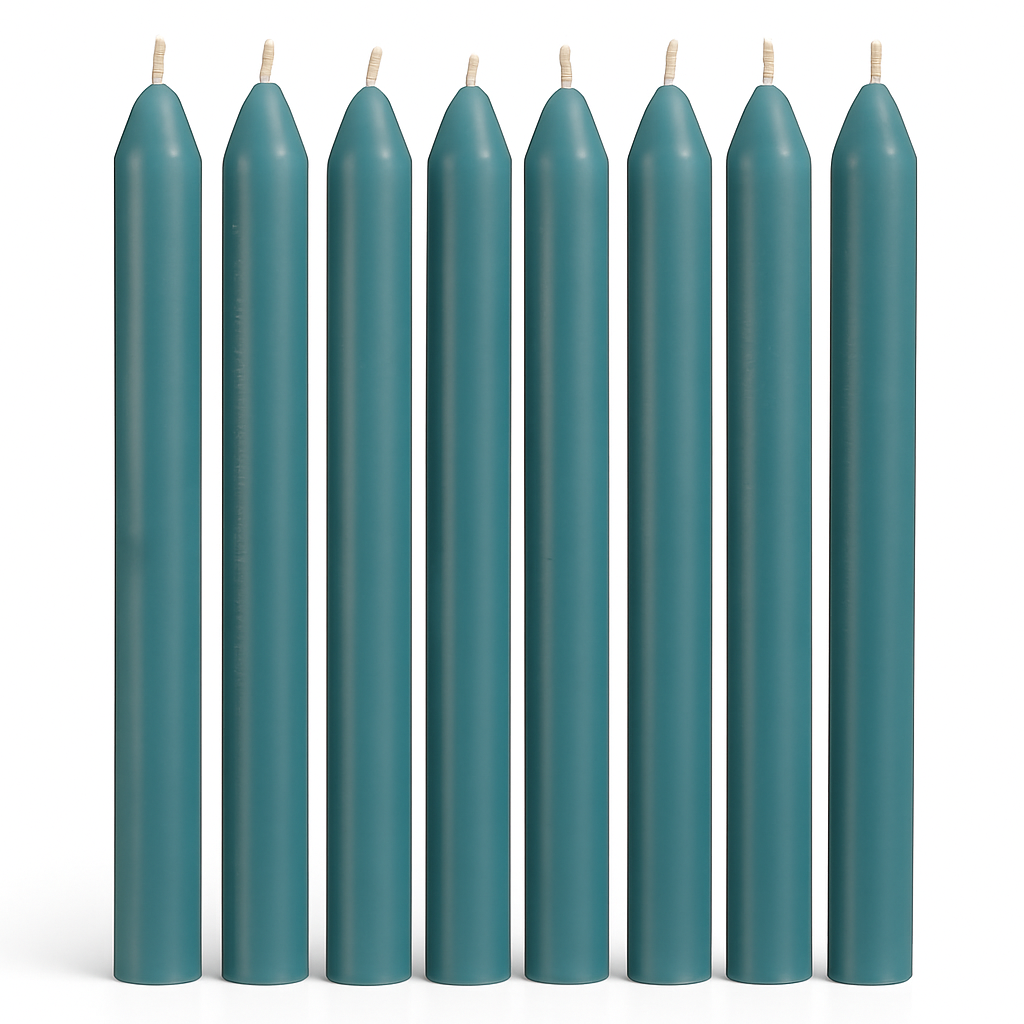 8 Stuks Dinerkaarsen – GroenTafelkaarsen 20cm – Candle – Klassieke Kaarsen Voor Diner Tafelsetting Feestdagen Bruiloft Avondeten – 8 Uur Brandtijd Per Kaars – Rechte Druipvrije Kaarsen Voor Kandelaars & Tafeldecoratie (Groen)