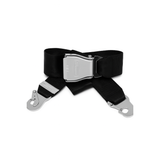 Vliegtuiggordel Riem – Aluminium Seatbelt Buckle met Verstelbare Band – Lengte 100 cm – Origineel Luchtvaart Design – Sterke Gesp van Aluminium – Handgemaakt – Geschikt voor Dagelijks Gebruik of Cadeau – Zilver