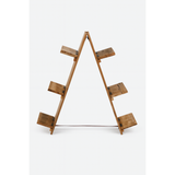 Houten Plantenrek - A-Frame Bloemenstandaard - 1 Meter Hoog - Houten Displayrek - Plantenhouder - Plantenstandaard Binnen Buiten - Decoratief Hout Rek - Tuinrek - Trapvormige Plantentrap