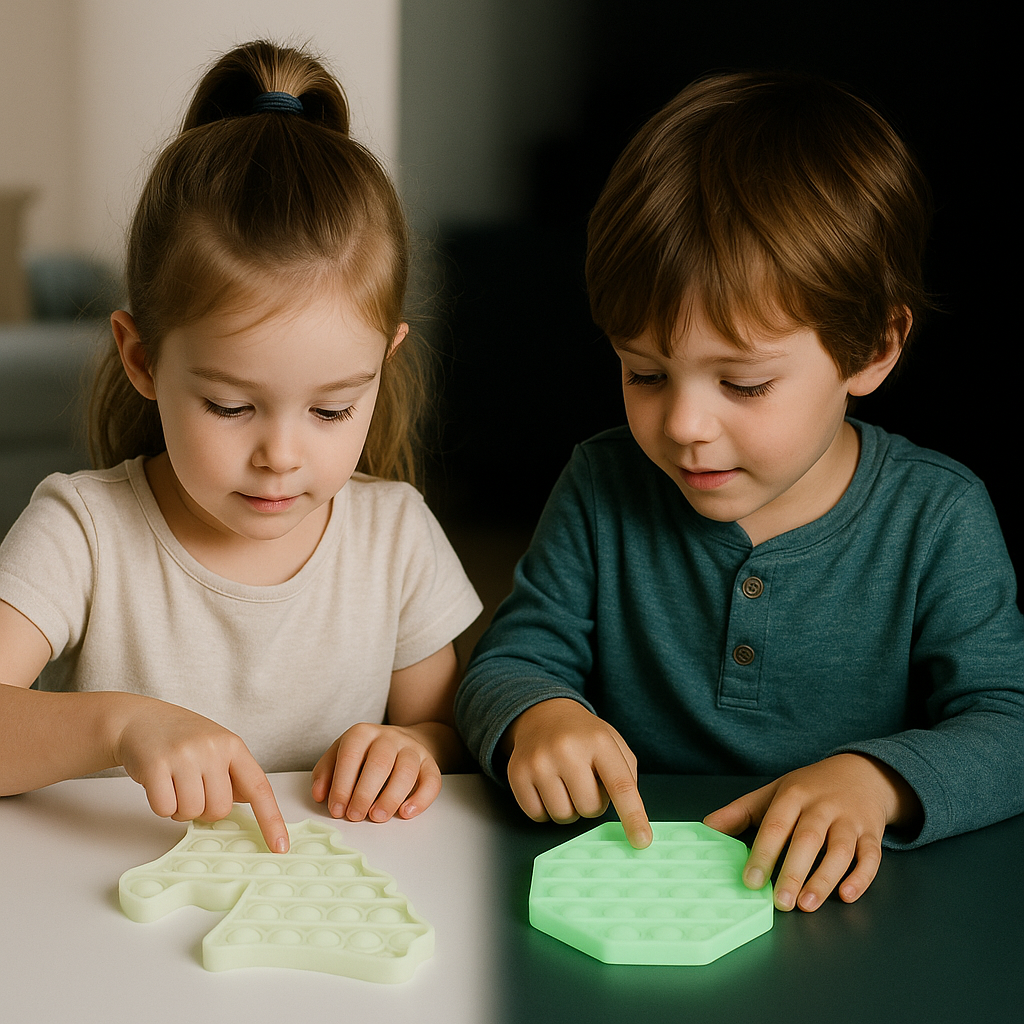 2 Stuks Pop It Fidget Toys – Eenhoorn &amp; Octagon Vorm – Stressverlichter Met Zonlicht Kleurverandering – Herbruikbare Zintuiglijke Speeltjes – Siliconen Fidget Voor Kinderen &amp; Volwassenen – Antistress Speelgoed Voor Thuis &amp; Onderweg