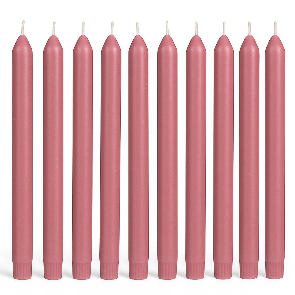 8 Stuks Dinerkaarsen – Roze Tafelkaarsen 20cm – Candle – Klassieke Kaarsen Voor Diner Tafelsetting Feestdagen Bruiloft Avondeten – 8 Uur Brandtijd Per Kaars – Rechte Druipvrije Kaarsen Voor Kandelaars & Tafeldecoratie Roze