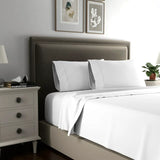 1 Stuk Hotelkwaliteit Witte Bamboe Lyocell Enkel Dekbedovertrek: Ademend, Zijdezacht & Hygiënisch voor Een Comfortabele Nachtrust - 140x220 cm