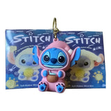 Set van 24 Sleutelhangers Uitdeel Geschekjes – Schattige Blauw-Roze Rubberfiguurtjes met Doosje – Perfect als Traktatie, Cadeautje of Bedankje voor Feestjes en Evenementen (6 cm)