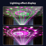 RGB disco lamp LED magic ball – roterende feestverlichting met voice control – USB Type C party light met 6 kleuren – stage lamp disco bal voor slaapkamer bar feest bruiloft karaoke en thuis party verlichting