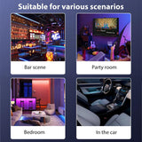 RGB disco lamp LED magic ball – roterende feestverlichting met voice control – USB Type C party light met 6 kleuren – stage lamp disco bal voor slaapkamer bar feest bruiloft karaoke en thuis party verlichting