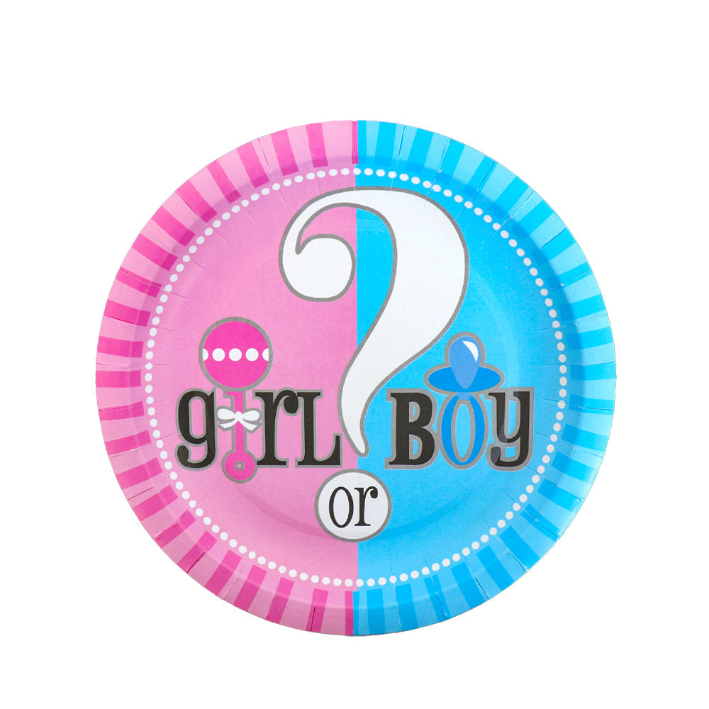Jongen of Meisje Servies Party Tafelgerei - Compleet Baby Shower Set met Cupcake Stand, Tafelloper, Decoraties en Meer