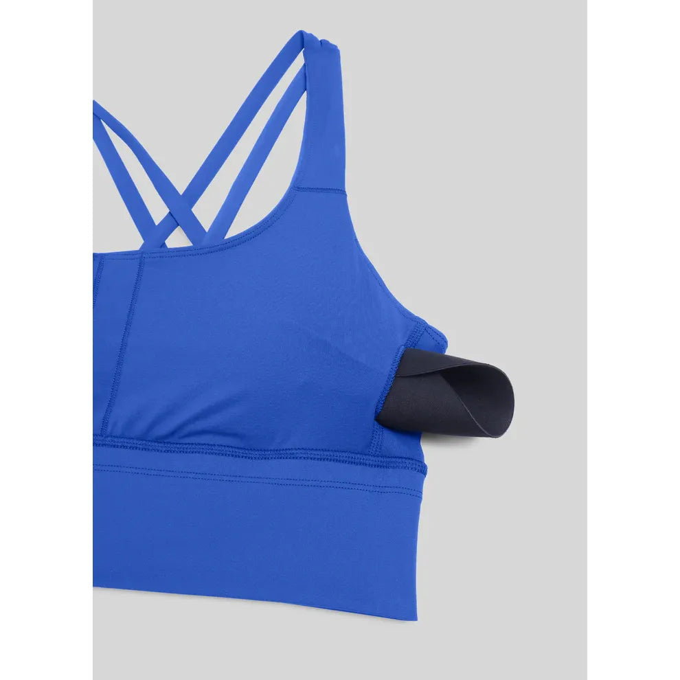 CRZ Yoga – Nakedfeel Sportbh – Longline – Criss Cross Rug – Medium Support – Met Uitneembare Pads – Maat 38