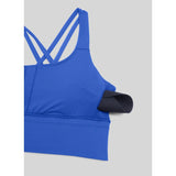 CRZ Yoga – Nakedfeel Sportbh – Longline – Criss Cross Rug – Medium Support – Met Uitneembare Pads – Maat 38