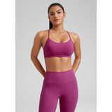 CRZ YOGA - Butterluxe Sport BH - Y Back - Spaghetti Bandjes - Licht Ondersteunend - Yoga Bra - Naadloos Sporttopje - Butterzacht - Afneembare Pads - Dames Sportbeha - Maat M
