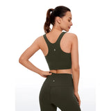 CRZ YOGA Butterluxe - High Neck Racerback Yoga Tanktop - XS - Dames Sporttop - Yogatop - Low Support - Ingebouwde BH met Uitneembare Pads - Racerback Sportshirt - Stretchy Tank - Zacht en Ademend