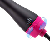 Föhnborstel 3-in-1 - Keramische Magic Hair-Brush - Multifunctioneel voor Föhnen, Stijlen & Krullen - Ideaal voor Lang Haar - Modieus Design in Roze/Zwart - Makkelijk in Gebruik en Snel Resultaat