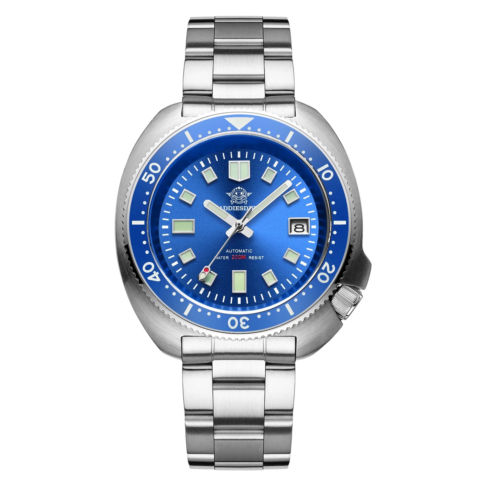 ADDIESDIVE Captain Willard Automatisch Duikhorloge 200M MY-H8 – Waterdicht, Stijlvol & Duurzaam met NH35A Uurwerk
