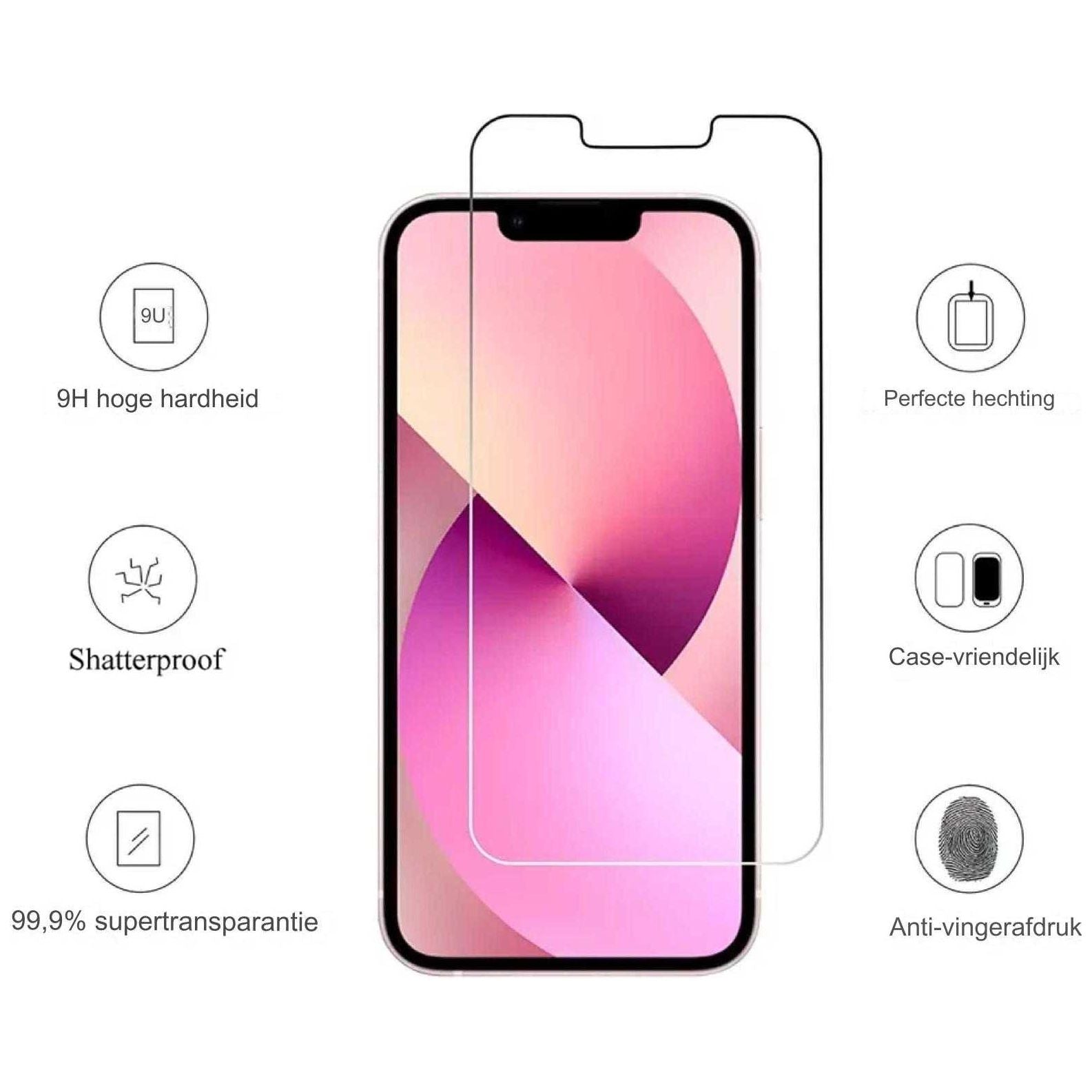 3-Delig Gehard Glas Screen Protector Set voor iPhone 11 (6.1