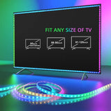 Lytmi Neo-Pop HDMI 2.0 Sync Box & TV LED Backlight Kit - Meeslepende Ambient Verlichtingsstrips voor 61-90 Inch TV's - Alexa & Google Assistant Compatibel - App Gestuurd