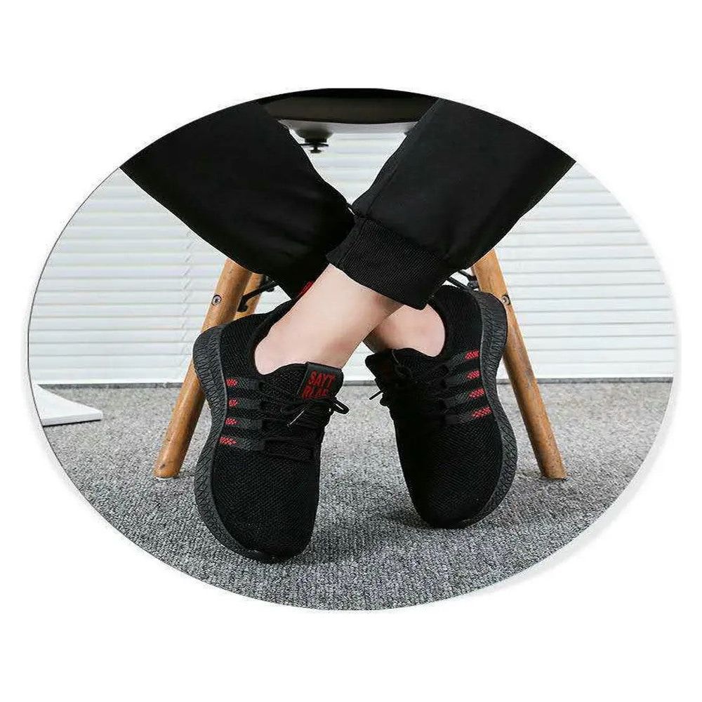 Ademende Mode Sneakers voor Heren: Stijlvolle Rood/Witte Casual Wandelschoenen met Antislip Sportzool, Lace-up Design - Beschikbaar in Maten 39 t/m 44