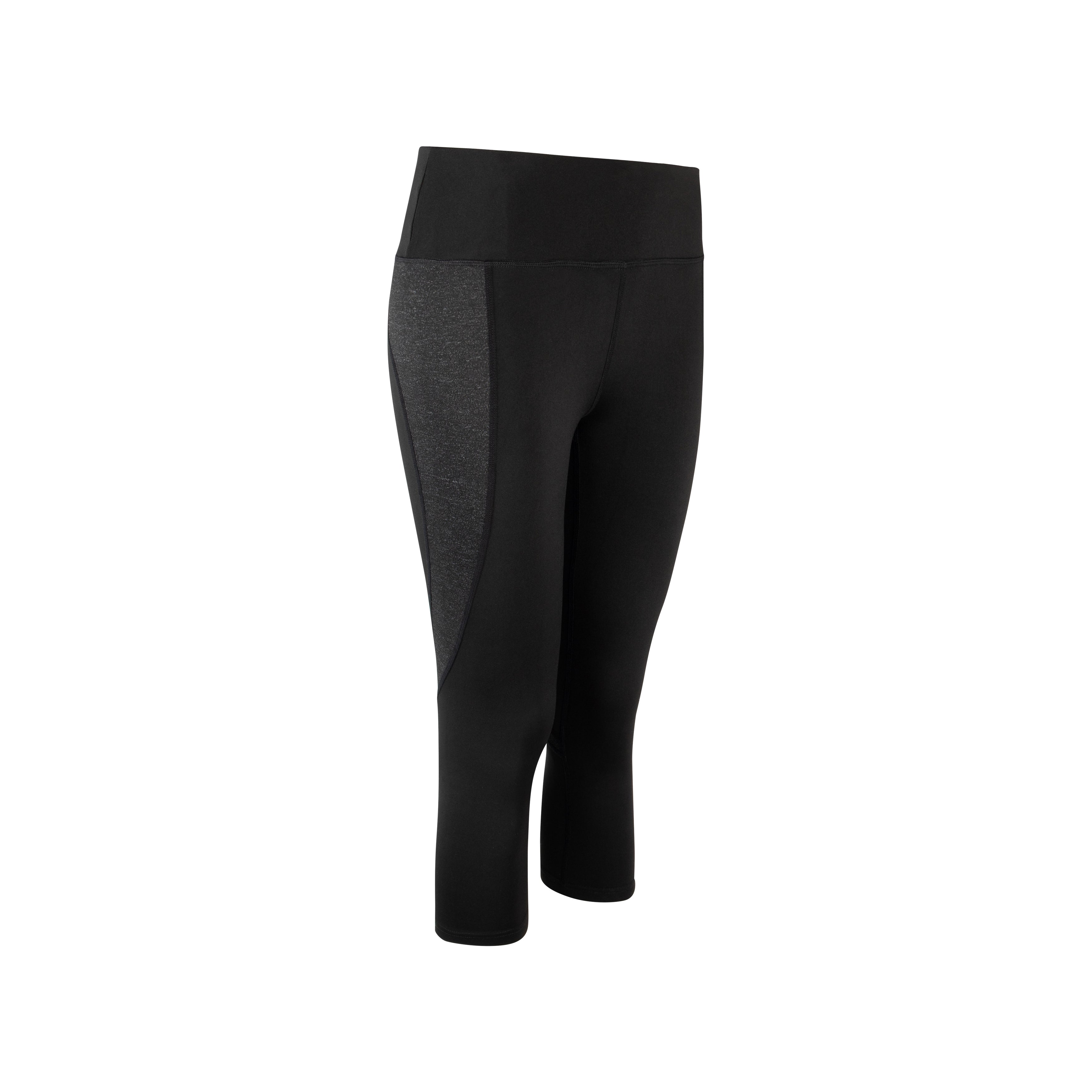 Dames High Waist 3/4 Yoga Capri Leggings - Ademend & Snel-Drogend - Zwart met Zakken - Stretch Polyester & Spandex Mix voor Fitness en Dagelijks Gebruik - Comfortabele Sportbroek voor Alle Seizoenen