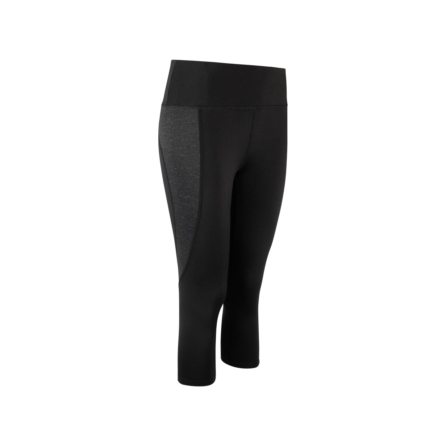 Dames High Waist 3/4 Yoga Capri Leggings - Ademend &amp; Snel-Drogend - Zwart met Zakken - Stretch Polyester &amp; Spandex Mix voor Fitness en Dagelijks Gebruik - Comfortabele Sportbroek voor Alle Seizoenen