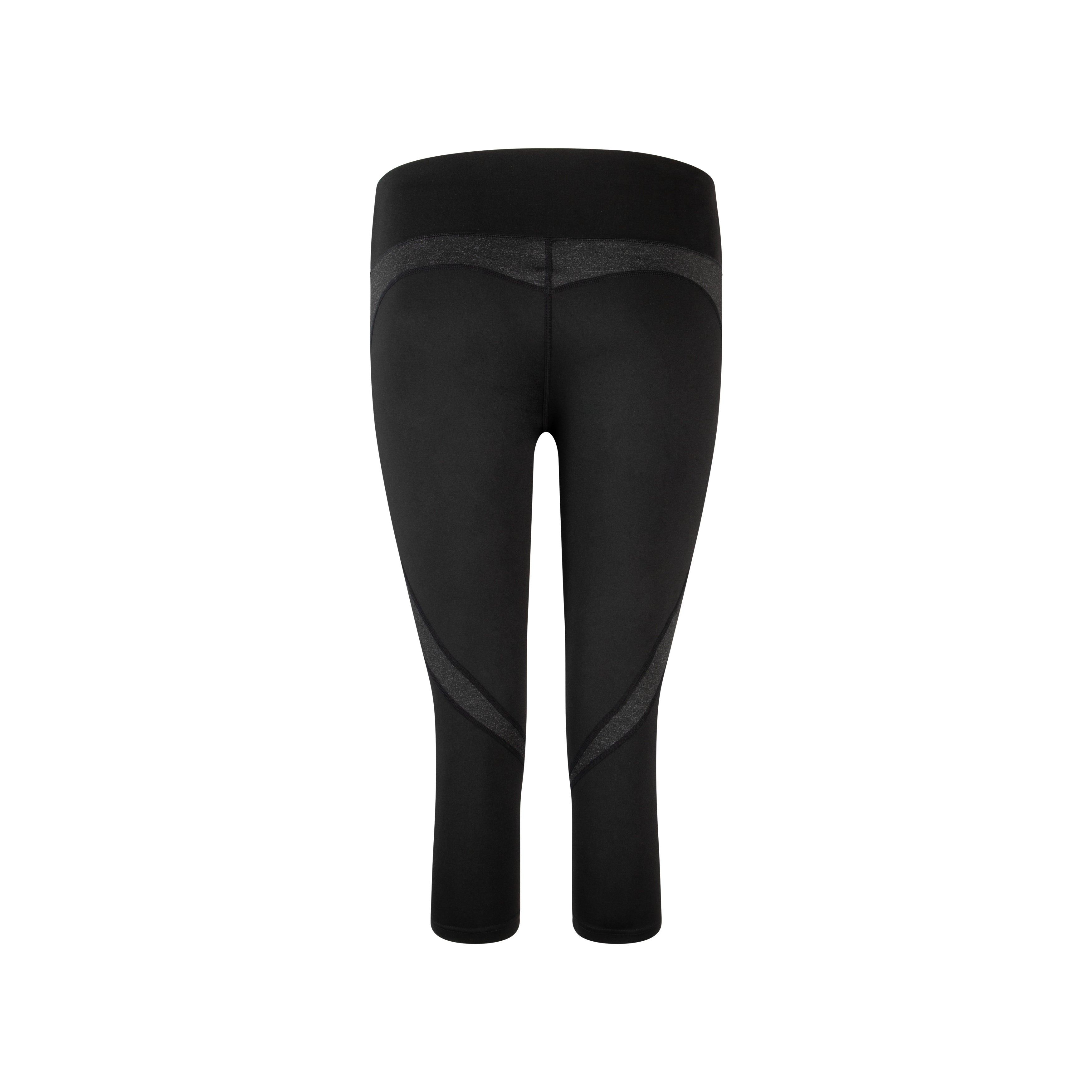 Dames High Waist 3/4 Yoga Capri Leggings - Ademend & Snel-Drogend - Zwart met Zakken - Stretch Polyester & Spandex Mix voor Fitness en Dagelijks Gebruik - Comfortabele Sportbroek voor Alle Seizoenen