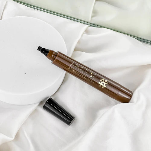 AIKIMUSE - Waterdicht Microblading Wenkbrauwpotlood - Tattoo Brow Pen - Natuurlijke Look - 24 Uur Langhoudend