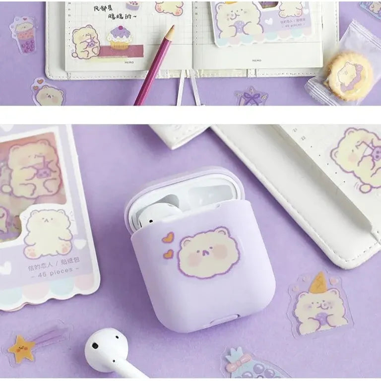 Schattige Fruit & Dieren Cartoon Stickers - Ideaal voor Scrapbooking, DIY Dagboeken en Leuke Planner Versiering -4 stijlen x 45 stuks elk
