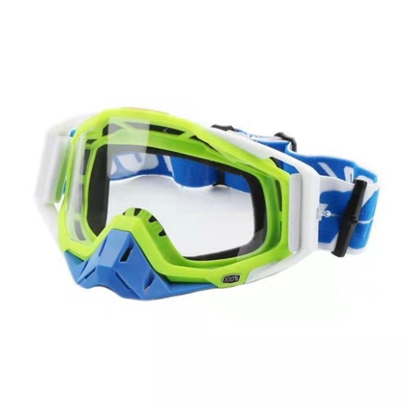 Motocross Brillen - Downhill Goggles - MX Gafas - Cross Country Goggle - Motorcross Bril - Dirt Bike Brillen - Blauw Reflecterende Lenzen