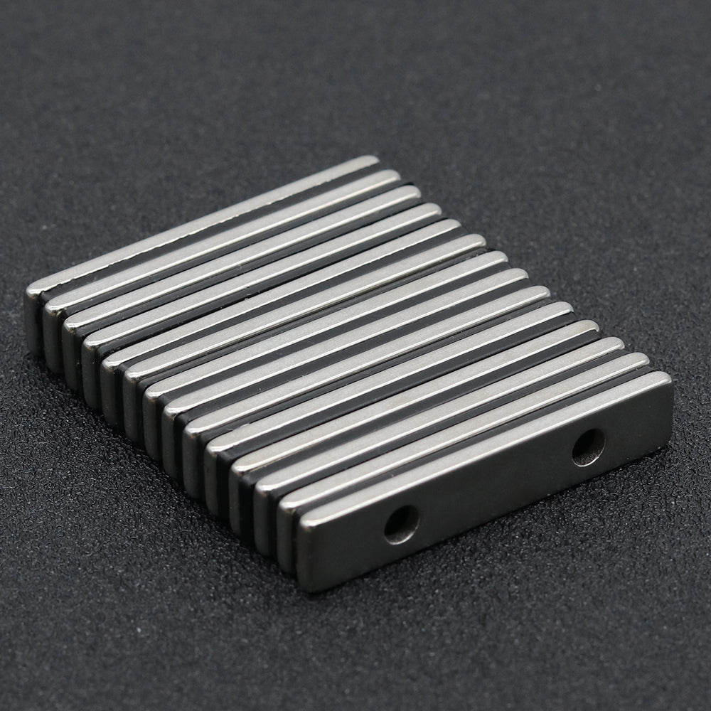 Neodymium Blok Magneet-N35 Zeldzaam-Aarde- Permanente-Krachtige-Duurzaam-75 Stuks-50x12x5mm