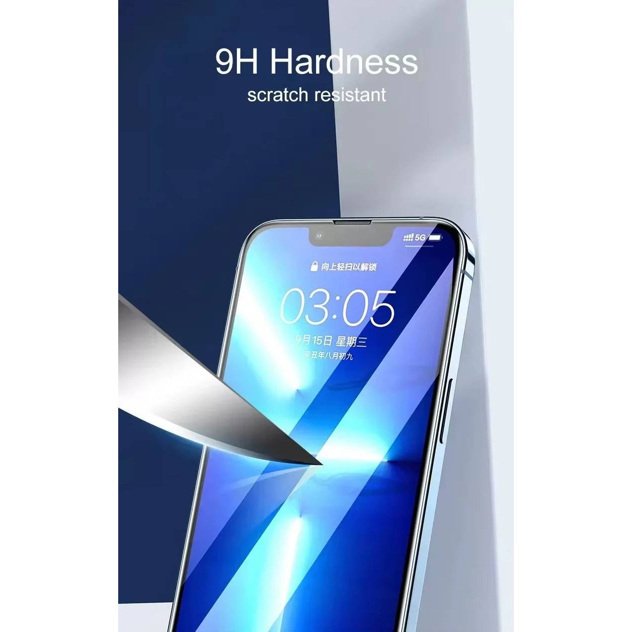 5 Stuks – Gehard Glas Screenprotector – Geschikt voor Apple iPhone 13 / 13 Pro / 14 – Volledige Dekking – Full Screen Tempered Glass – Krasbestendig – Schokbestendig – Ultra Touch Gevoeligheid – 9H Hardheid – Rand-tot-Rand Bescherming