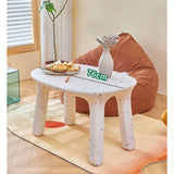 Nordic Kinder Tafel – Lage, Veilige en Schattige Kindertafel – Milieuvriendelijk Polyethyleen – Afgeronde Hoeken – Wit – 75 × 54 × 49,5 cm