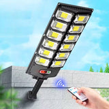Buiten Zonnelamp met Afstandsbediening – 10000mAh Batterij, 270° Verlichting, Bewegingssensor & 3 Verlichtingsmodi – Waterdicht IPX65 Tuinlamp voor Muur, Garage en Straat
