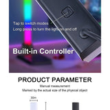 1 Paar - Smart LED Light Bars - Mobile App Control - Kleurrijke, Geavanceerde Sfeerverlichting, Synchroniseert met Muziek, RGBIC Technologie, Bluetooth Connectiviteit, Energiezuinig, Ideaal voor Entertainment en Gaming Ruimtes