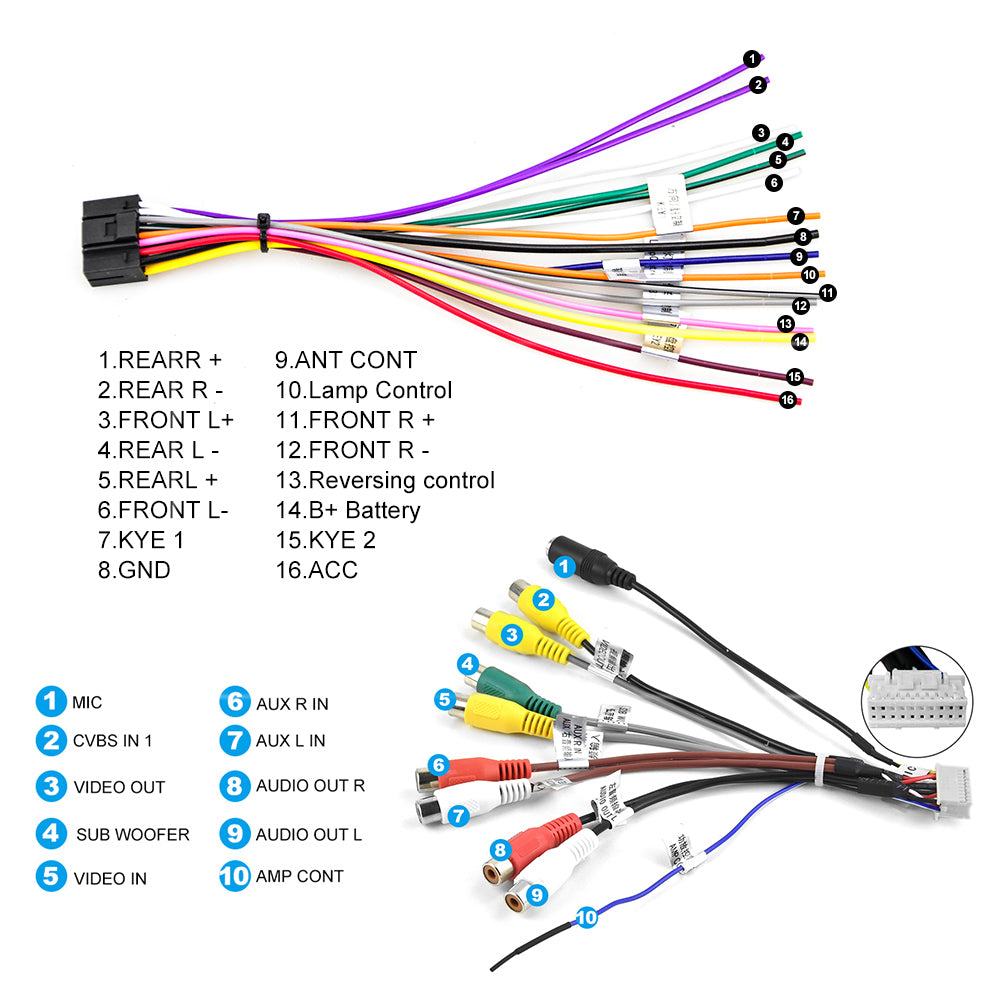 Universele Auto Multimedia Speler-Android-11-Geheugen-2GB-ROM-32GB-Touch-Scherm-Radio-Universal-Kaart-APK-Zwart