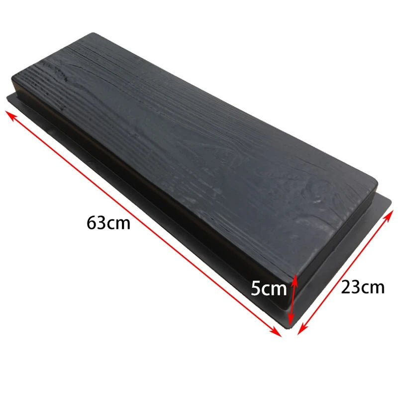 1x Imitatie Houtnerf Tegelmal - Stevige ABS Betonnen Pad Maker - Afmetingen 63x23x5cm - DIY Tuinpaden & Patio's - Eenvoudige Gebruik voor Buiten Decor