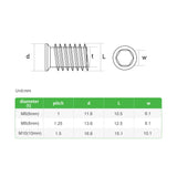 20 Stuks M8 Zinklegering Meubel Hex Drive Moer Draad Inserts, Hout Inserts, Moeren Assortiment - Voor Duurzame Bevestiging van Meubels en Houten Constructies, Ideaal voor Doe-het-zelf en Professioneel Gebruik