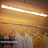 50cm Bewegingssensor LED Licht - Koud Wit Licht – Oplaadbare LED Bar Met Infraroodsensor – Draadloos Nachtlampje Met Magneetbevestiging – Warm Wit Anti-Verblind Licht – Voor Kast Keuken Gang Trap Lade Garderobe Slaapkamer – 3 Standen AUTO-ON-OFF