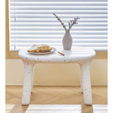 Nordic Kinder Tafel – Lage, Veilige en Schattige Kindertafel – Milieuvriendelijk Polyethyleen – Afgeronde Hoeken – Wit – 75 × 54 × 49,5 cm