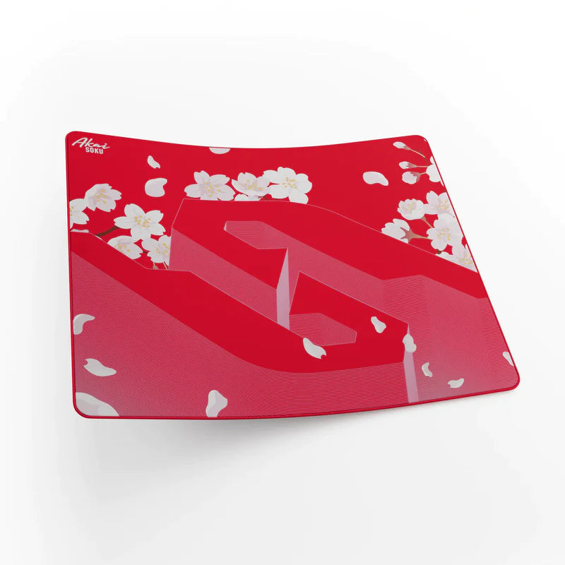 Akai Grote - X2 Gaming Mat - Limited Edition AKAI Sakura Muismat - Desktop Mat Sakura Ontwerp, Precisiegerichte Stofoppervlak, 480x400x4mm, Anti-slip Rubberen Basis, Duurzaam en Stijlvol