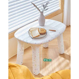 Nordic Kinder Tafel – Lage, Veilige en Schattige Kindertafel – Milieuvriendelijk Polyethyleen – Afgeronde Hoeken – Wit – 75 × 54 × 49,5 cm