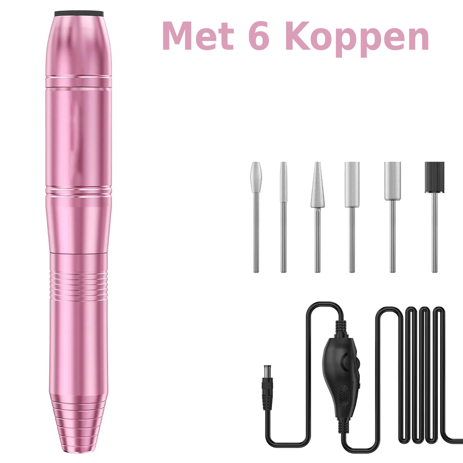 Elektrische Nagelvijl & Boormachine Set | 35000 RPM | Professioneel Gereedschap voor Manicure & Pedicure | Ideaal voor Natuurlijke & Kunstnagels | Inclusief Accessoires | Laag Geluid & Trilling | Eenvoudig & Efficiënt in Gebruik