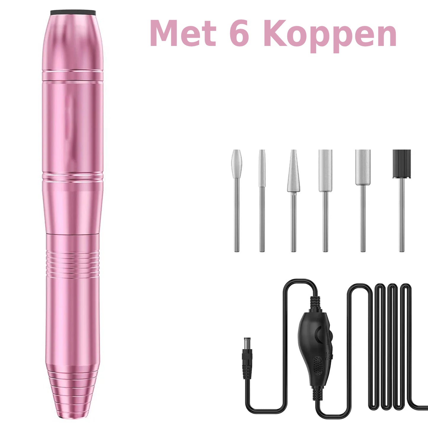 Elektrische Nagelvijl & Boormachine Set | 35000 RPM | Professioneel Gereedschap voor Manicure & Pedicure | Ideaal voor Natuurlijke & Kunstnagels | Inclusief Accessoires | Laag Geluid & Trilling | Eenvoudig & Efficiënt in Gebruik